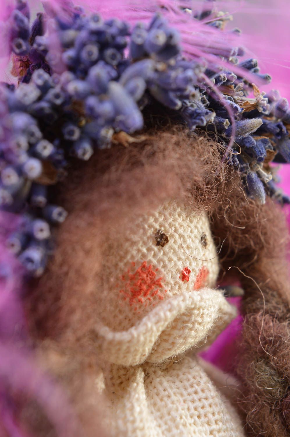 Кукла из ткани кукла ручной работы мягкая кукла для девочки Фея брюнетка фото 4