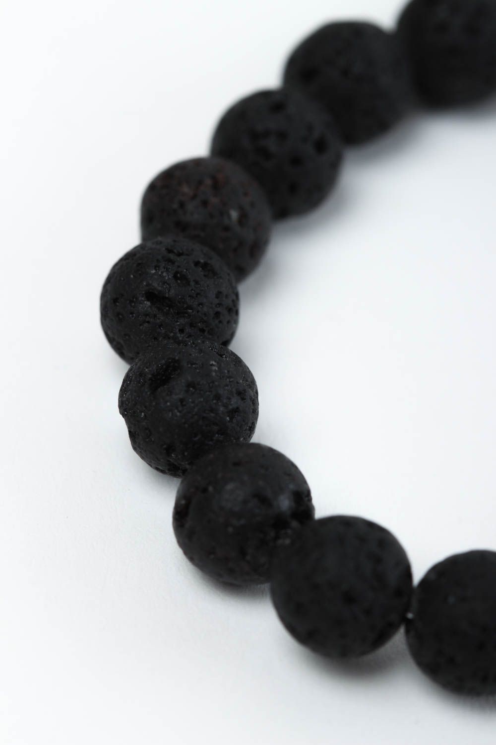 Bracelet noir Bijou fait main de pierres naturelles Accessoire femme design photo 4