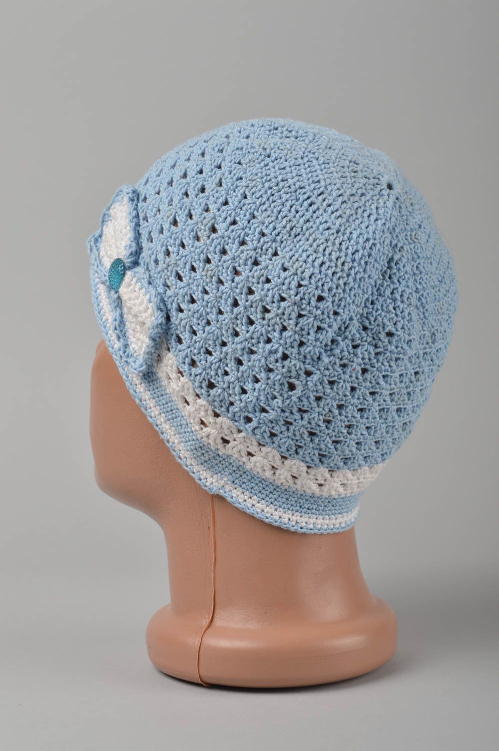 Handmade hat baby hat crocheted hat warm hat spring hat designer hat for girls photo 5