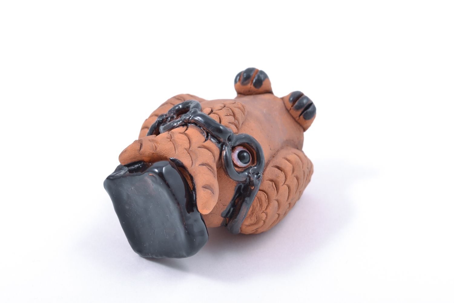 Handmade ceramic figurine of owl photo 5
