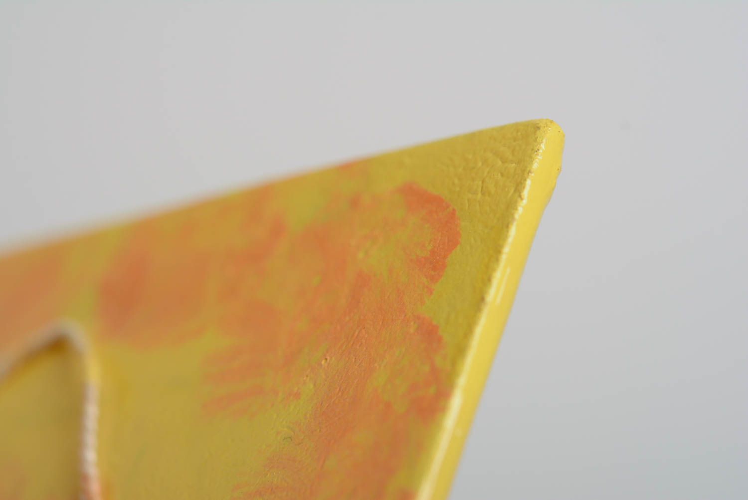 Панно расписанное акриловыми красками из ДВП ручной работы квадратное со слоником фото 4