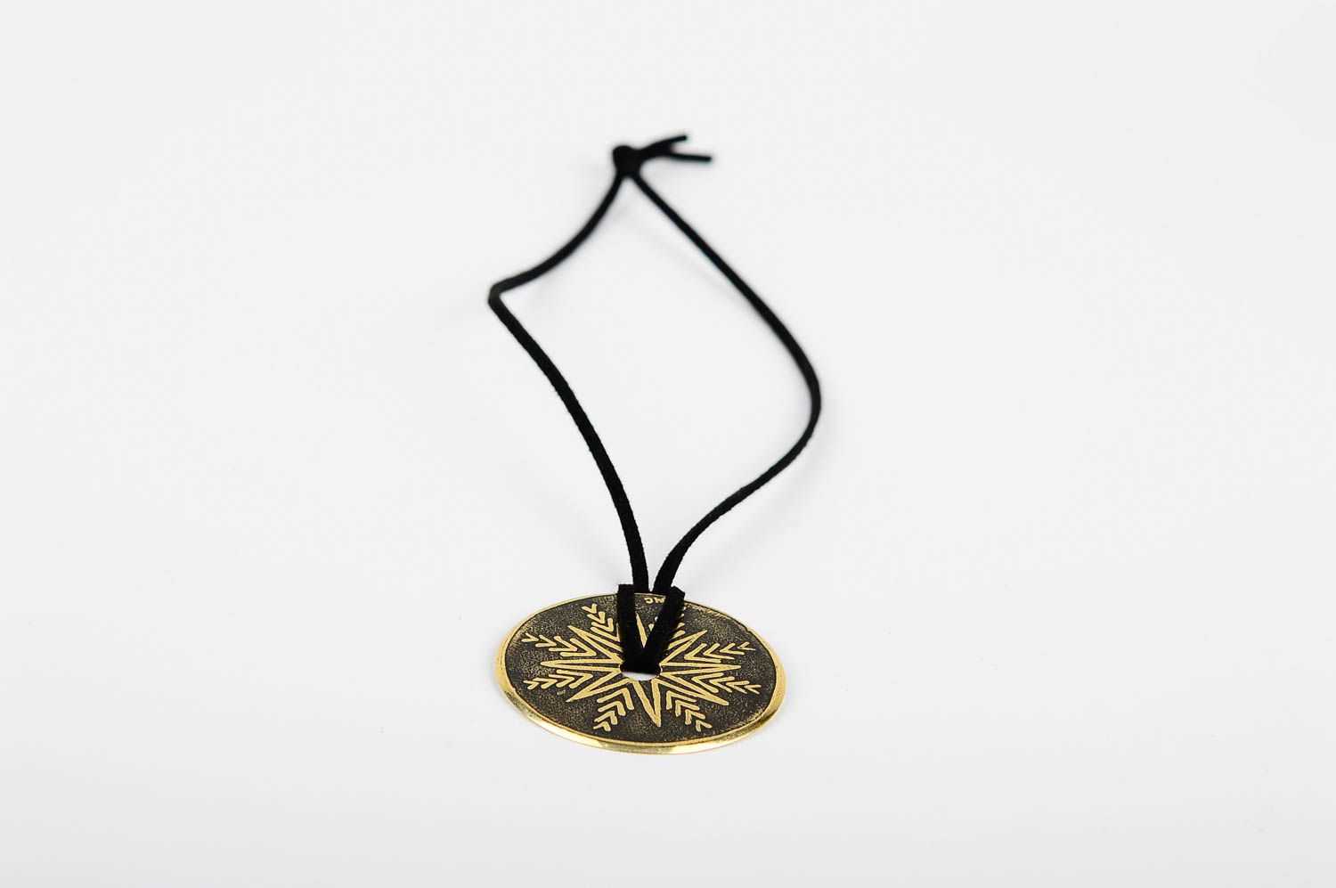 Handmade jewelry metal pendant brass accessory gift ideas designer jewelry photo 3