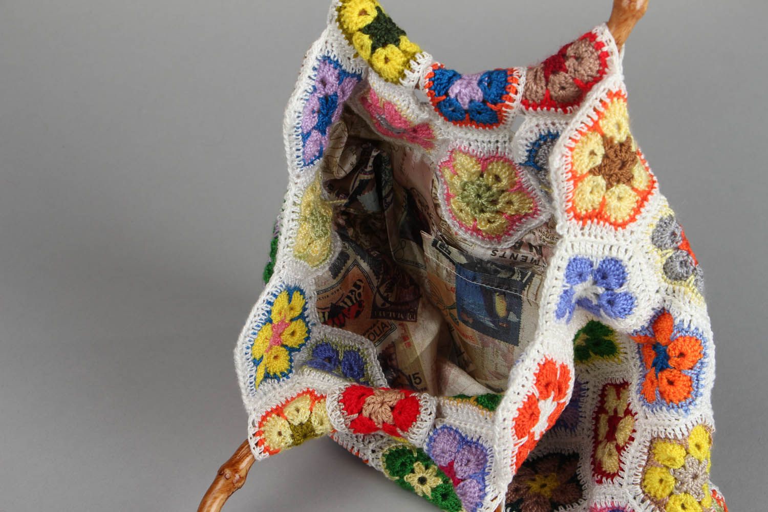 Crochet purse Flower Meadow photo 4
