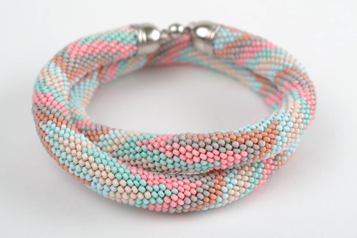 Beautiful handmade designer beaded cord necklace for women photo 3