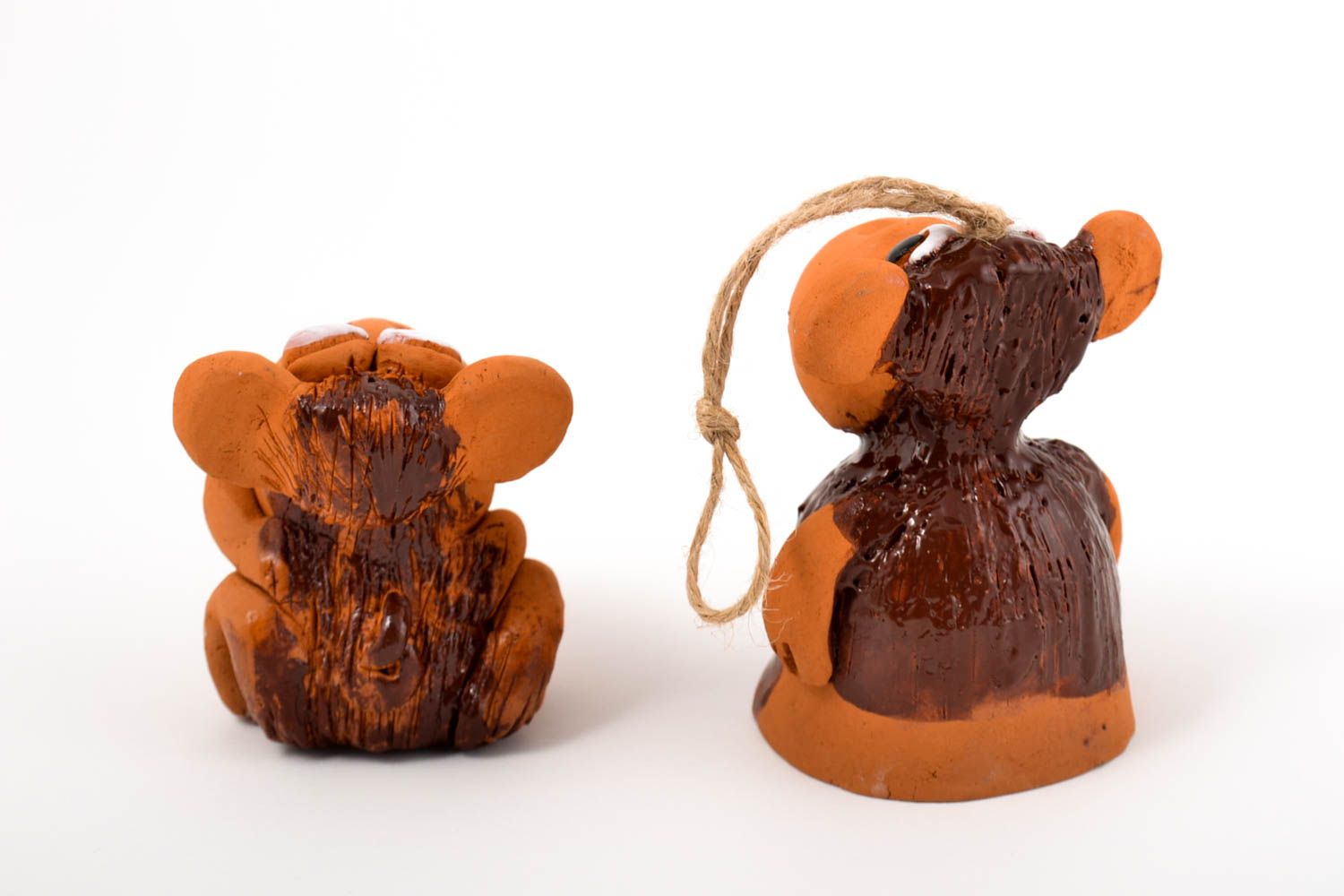 Set di due souvenir fatto a mano campanello e figurina a forma di animali foto 4