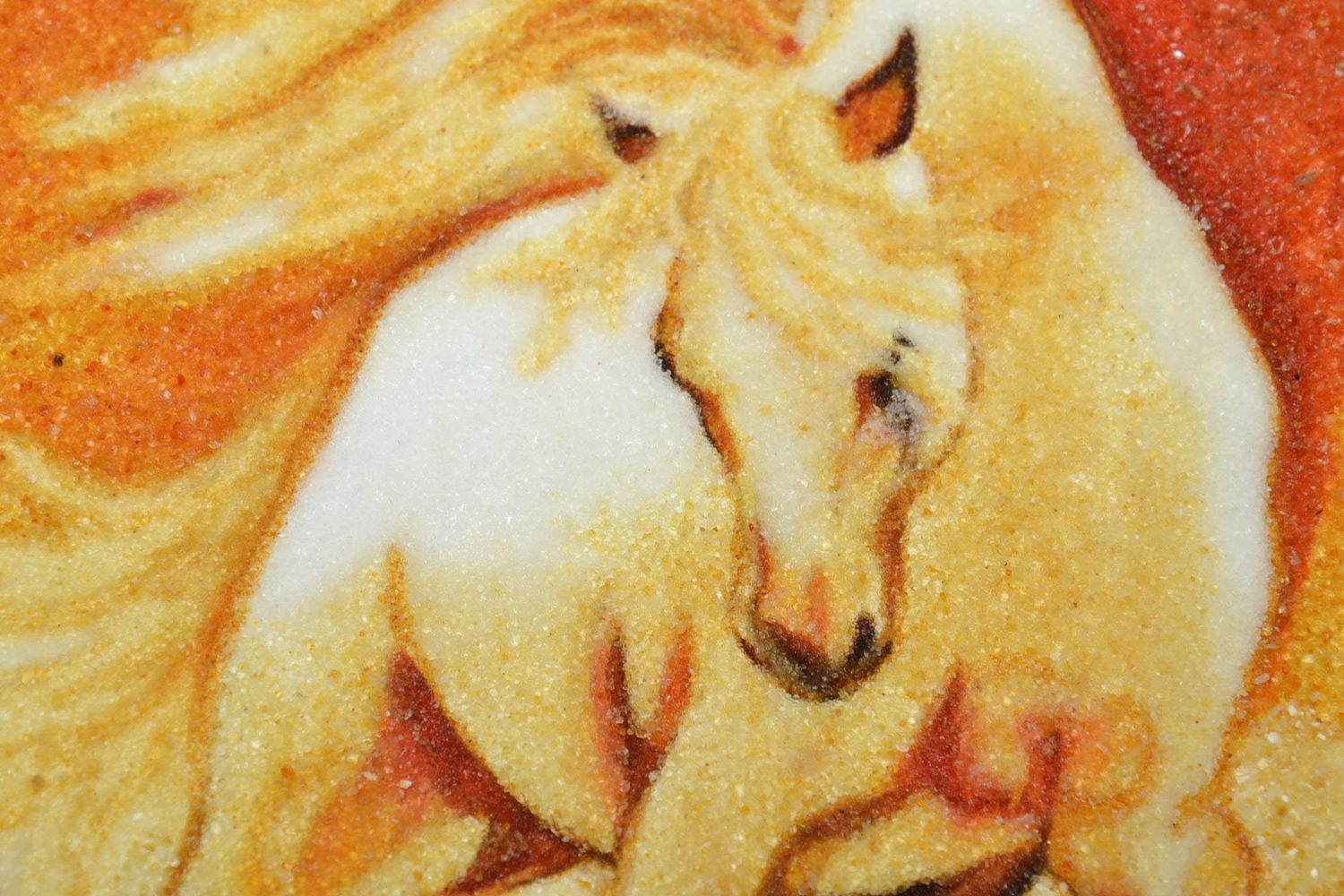 Amber decorated painting Horse photo 3