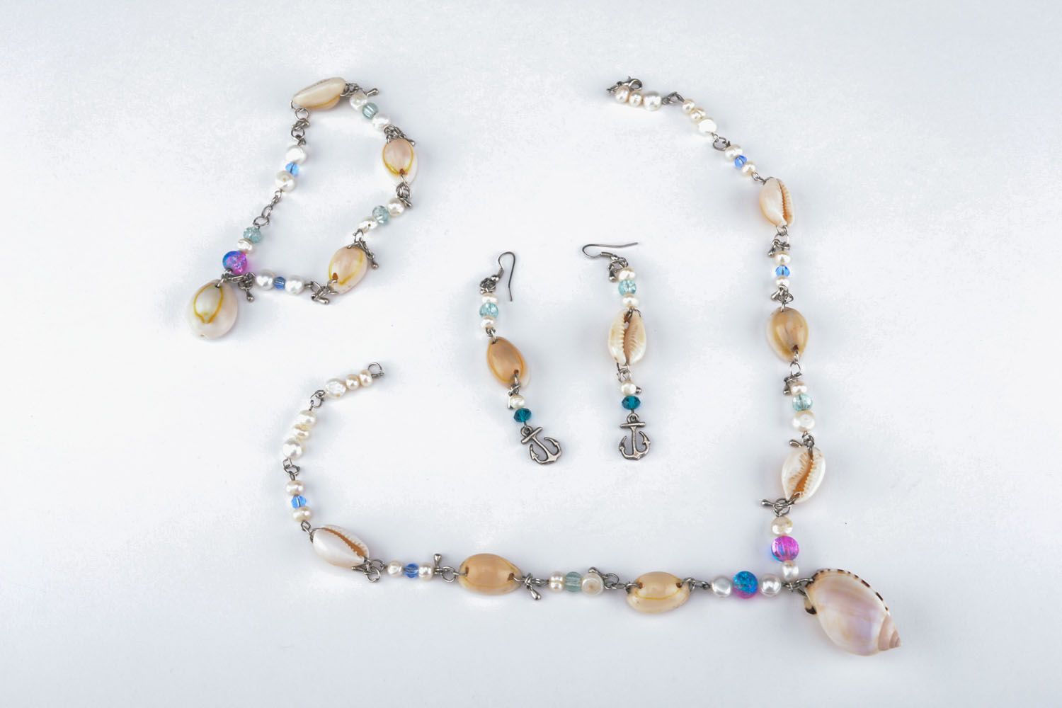 Conjunto de joyas de perlas foto 1