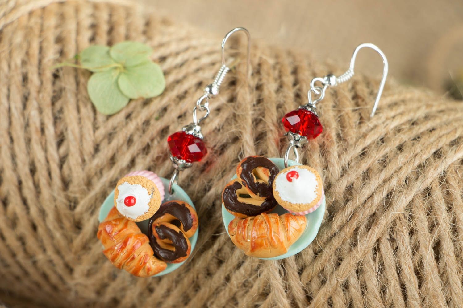 Dangling earrings in the shape of candies photo 3