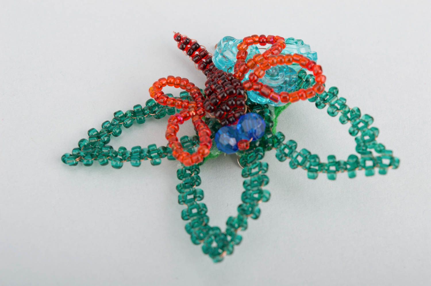 Unusual handmade beaded brooch accessories for girls beadwork ideas gift ideas photo 3