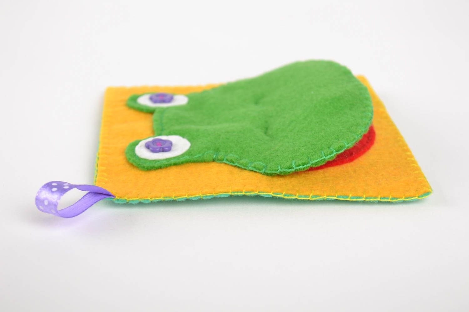 Juguete educativo pato hecho a mano peluche artesanal regalo original para niños foto 2