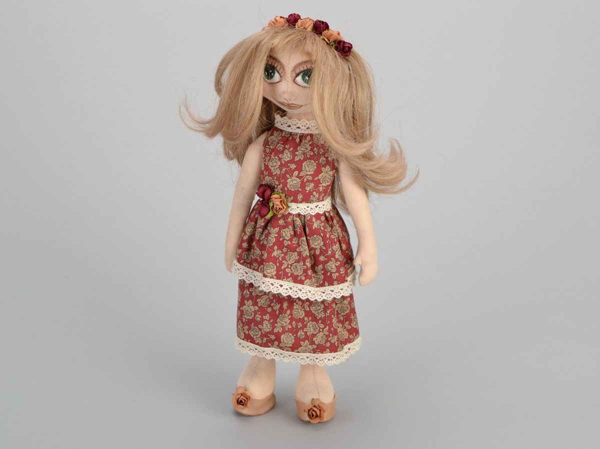 Интерьерная текстильная кукла Лейла фото 3