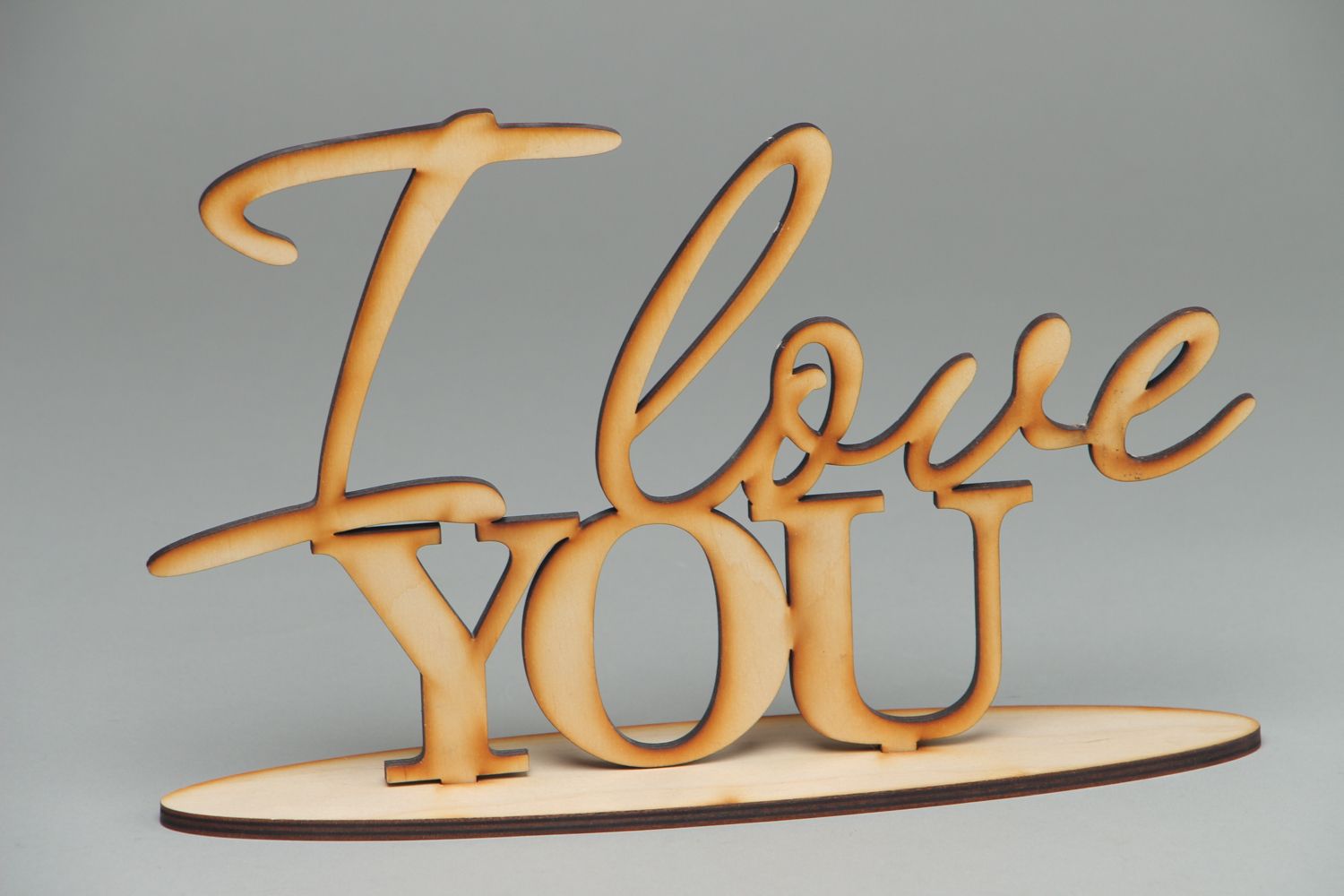 Plywood craft blank lettering photo 1