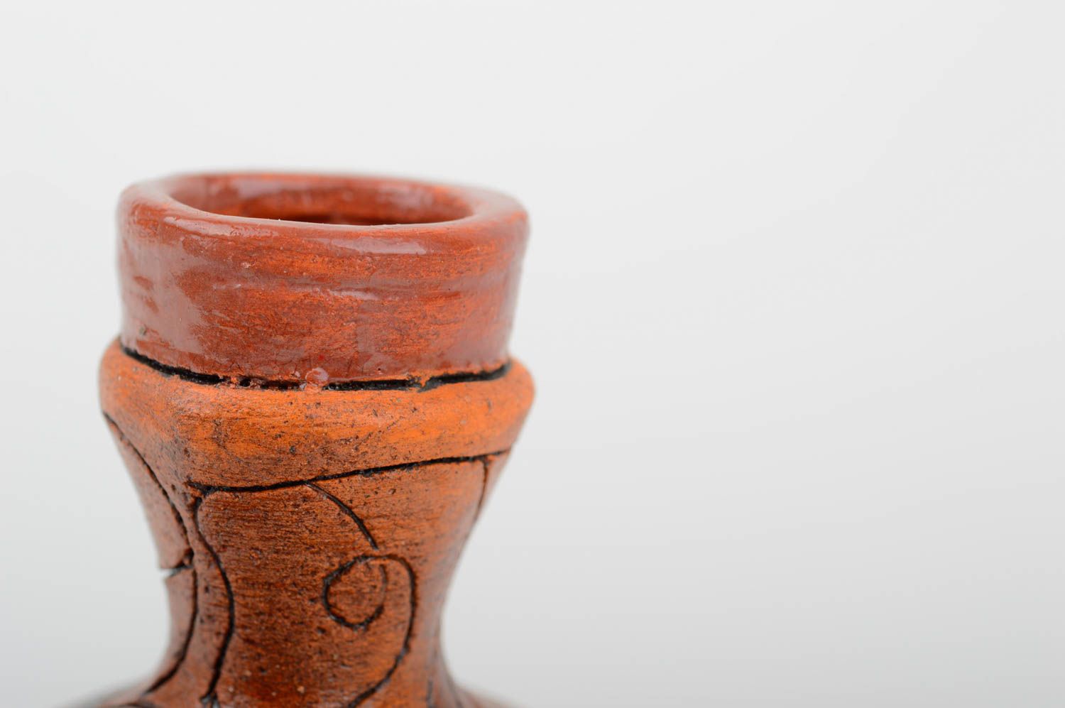 Jarro de cerámica hecho a mano pintado accesorio de cocina vasija de arcilla foto 4