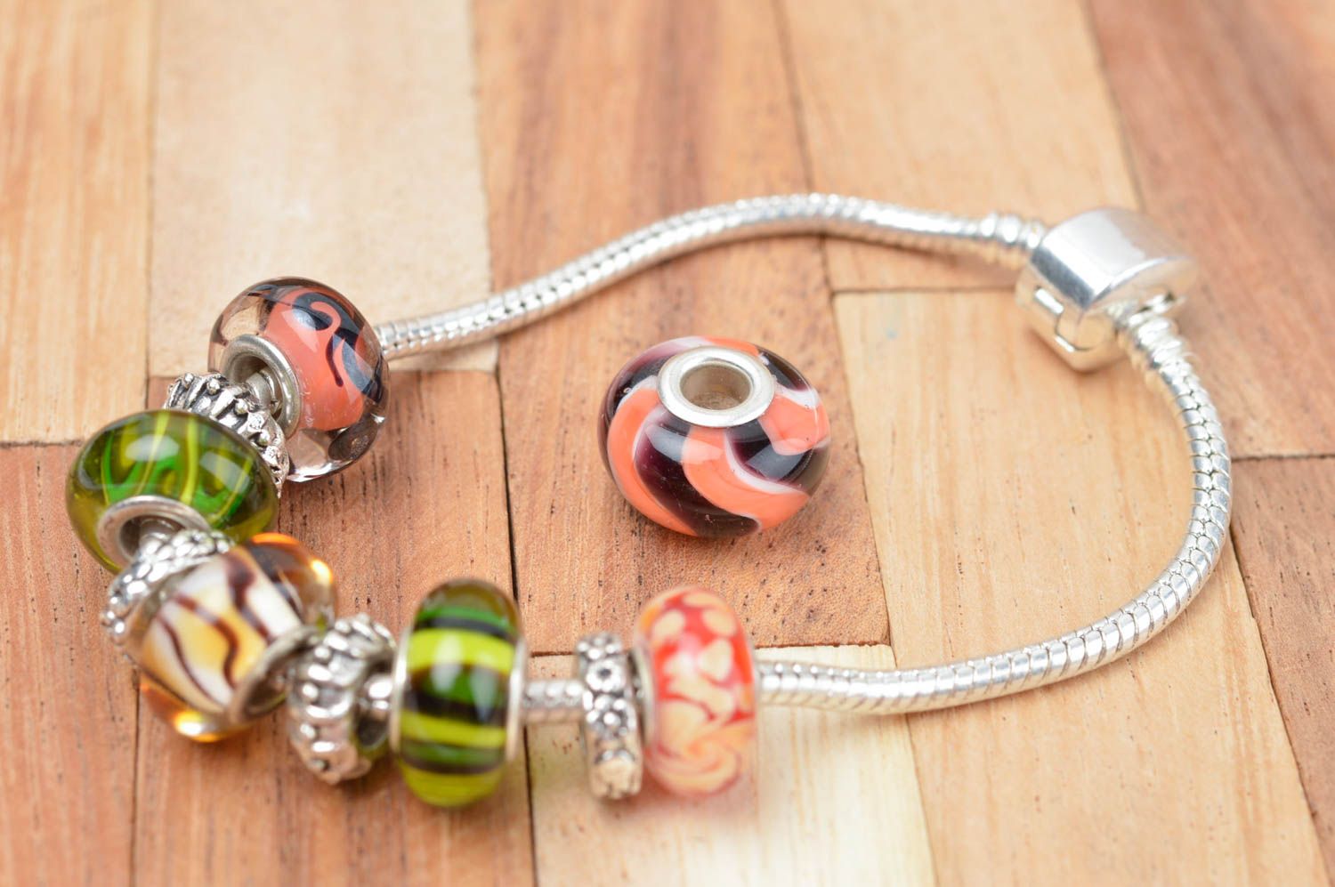 Glass beads handmade lampwork beads how to make jewelry bracelet supplies photo 4