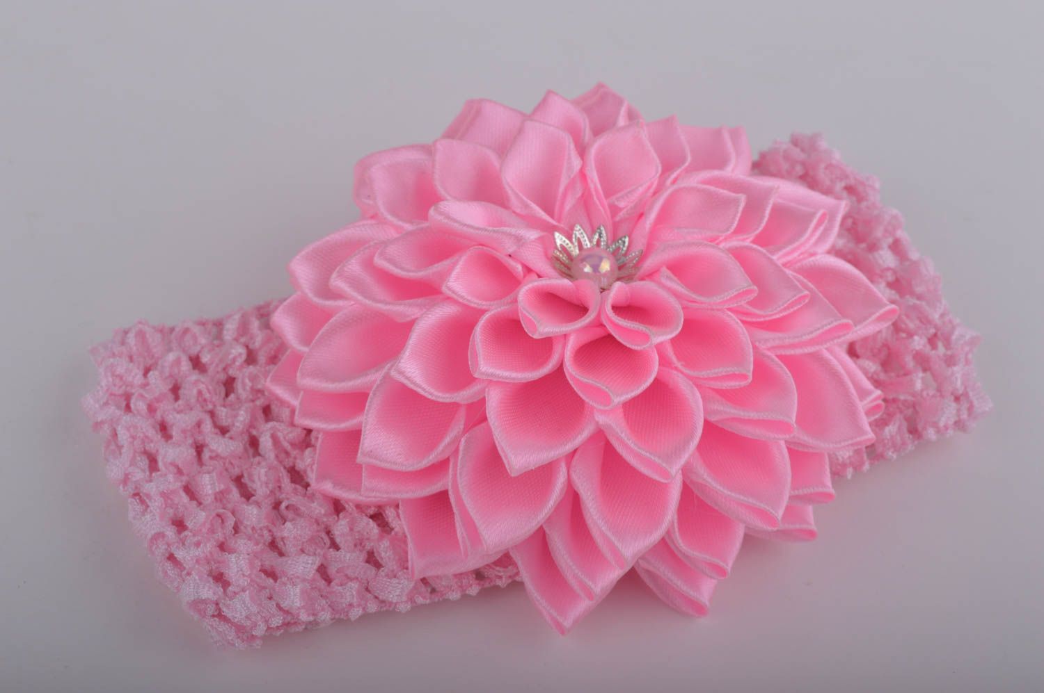 Breites Haarband Handgemachter Schmuck Accessoire für Haare Blumen Haarband  foto 1