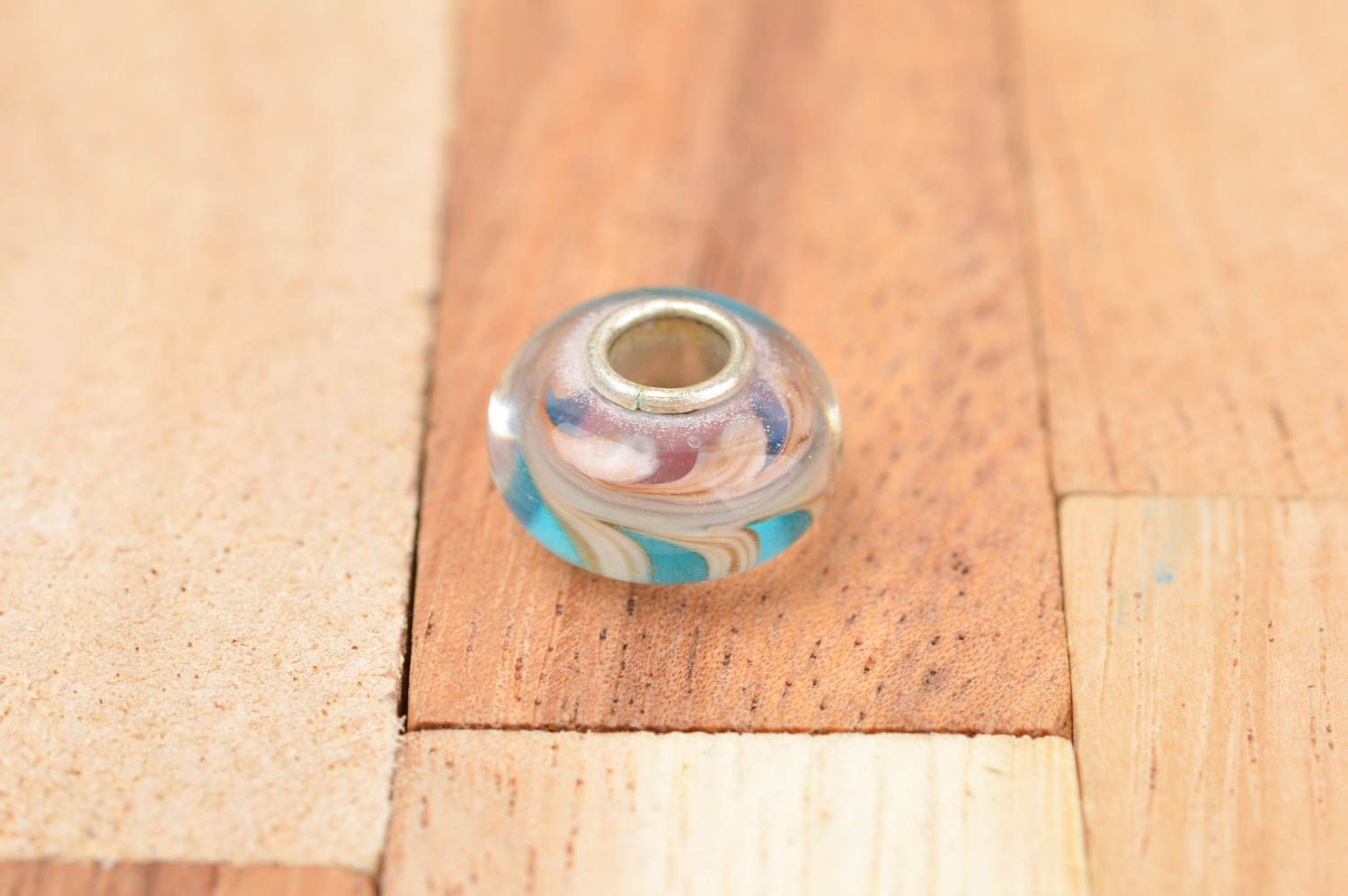 Lampwork Glasperlen handgefertigt Perle für Schmuck bunt Schmuckzubehör Perle foto 2