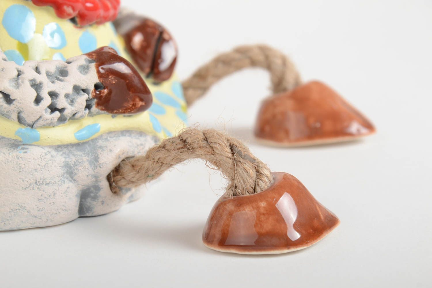 Handmade Keramik Spardose Schaf für Haus Deko Geschenk für Kinder schön bunt foto 4