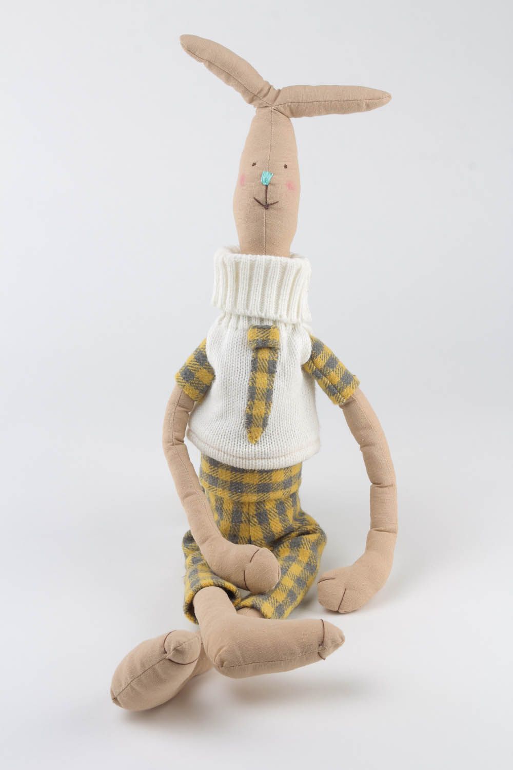 Интерьерная кукла текстильная Заяц фото 3