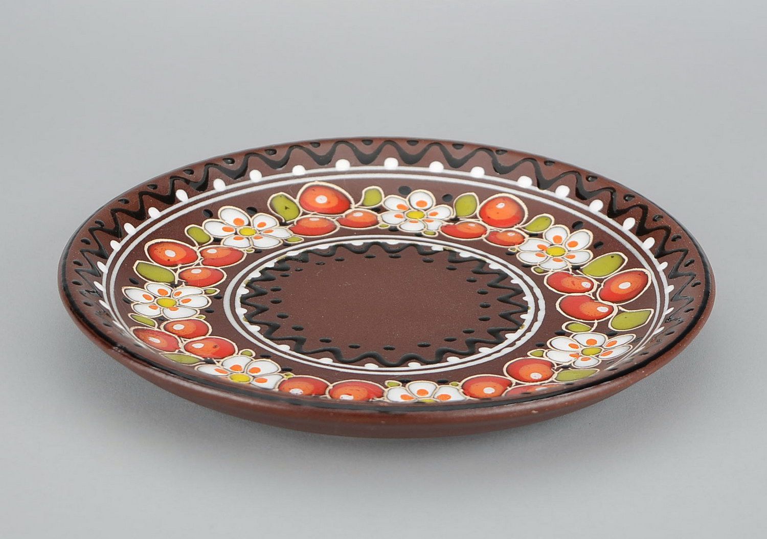 Ceramic patterned plate photo 3