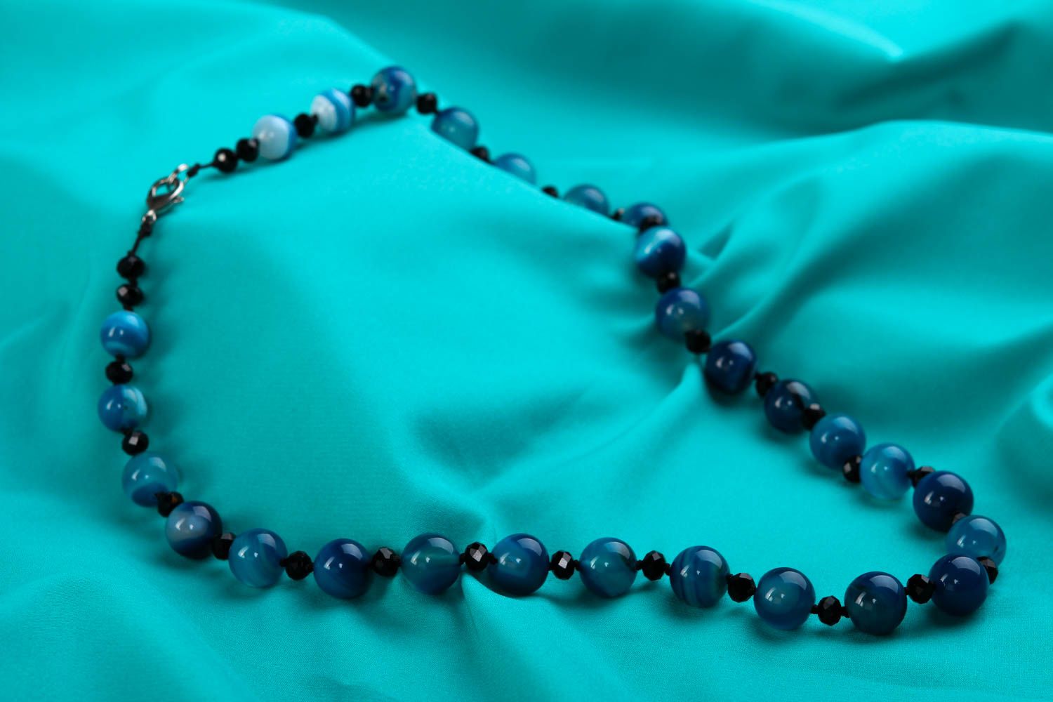 Handmade Perlen Schmuck Frauen Halskette Geschenk für Frauen mit Natursteinen foto 1