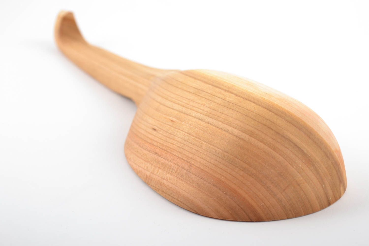 Cucharón de madera artesanal con mango largo para baño foto 4