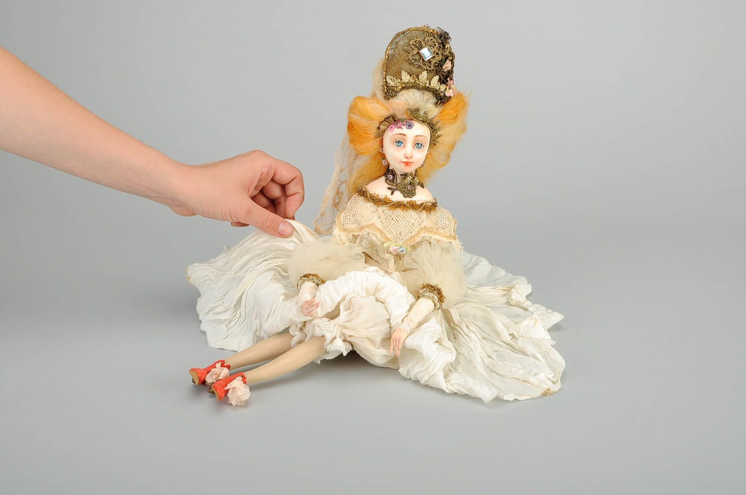 Авторская винтажная кукла Бася фото 2