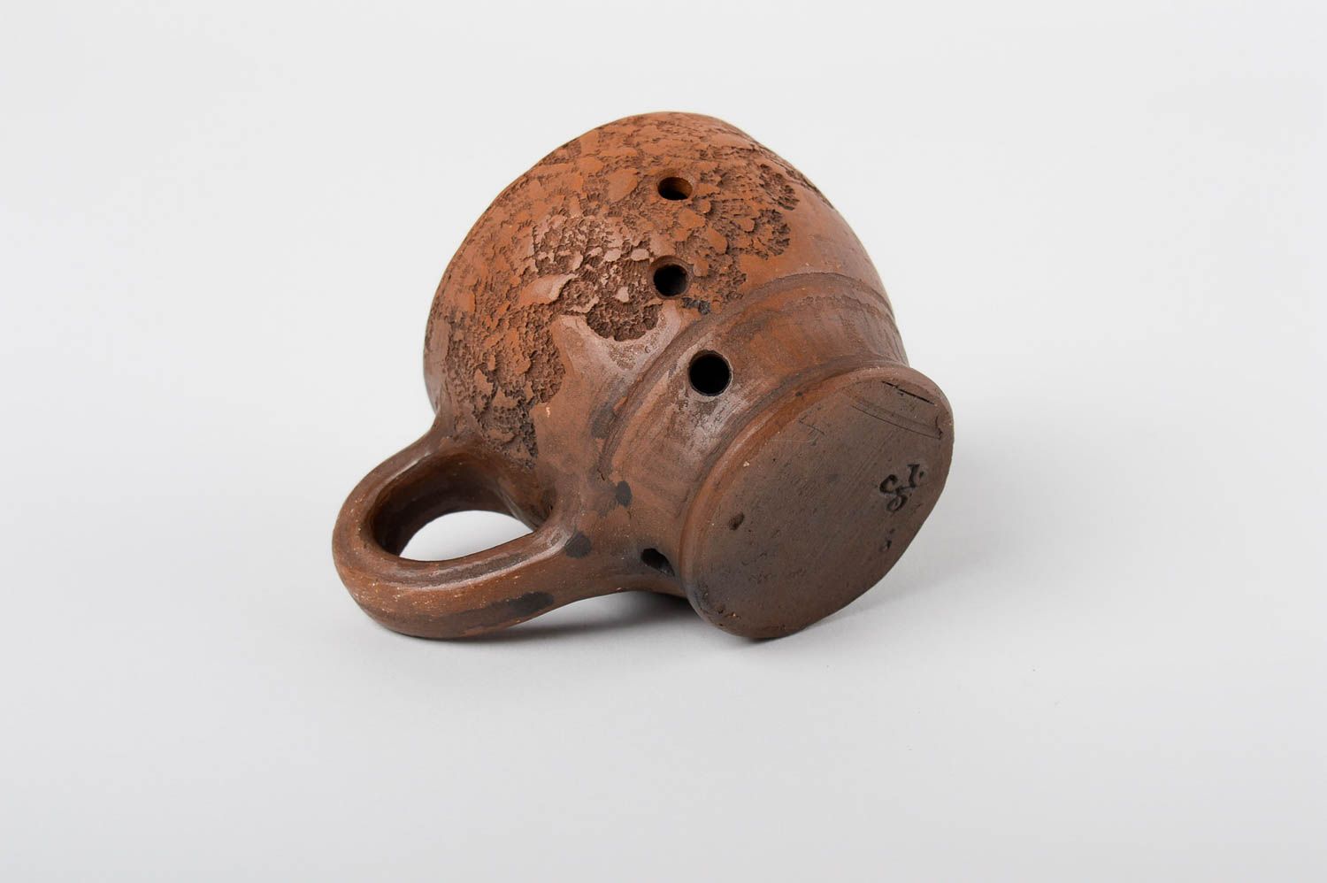 Tee Tasse handmade Flöte aus Ton Keramik Geschirr originelles Geschenk schön foto 4