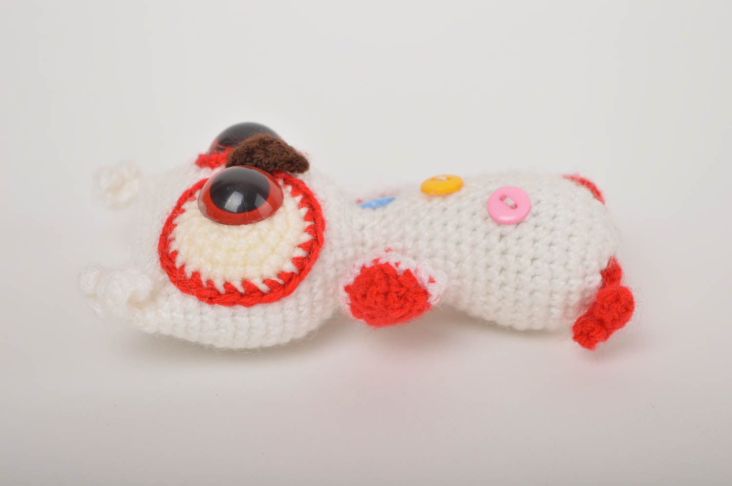 Jouet hibou Peluche faite main tricotée en fils acryliques Cadeau pour enfant photo 4