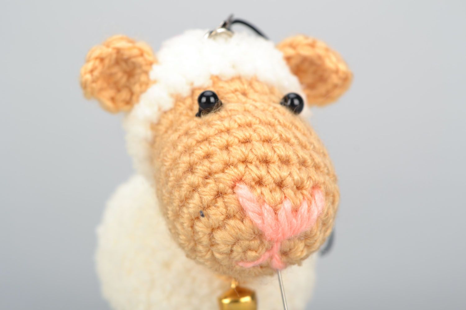 Crochet toy keychain Lamb photo 4