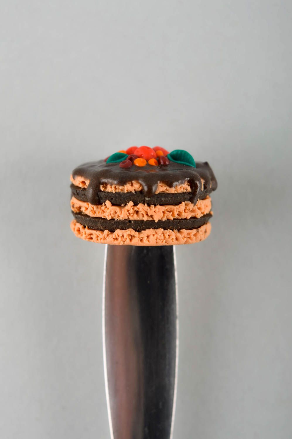 Cuchara artesanal con decoración regalo original utensilio de cocina metálico foto 2