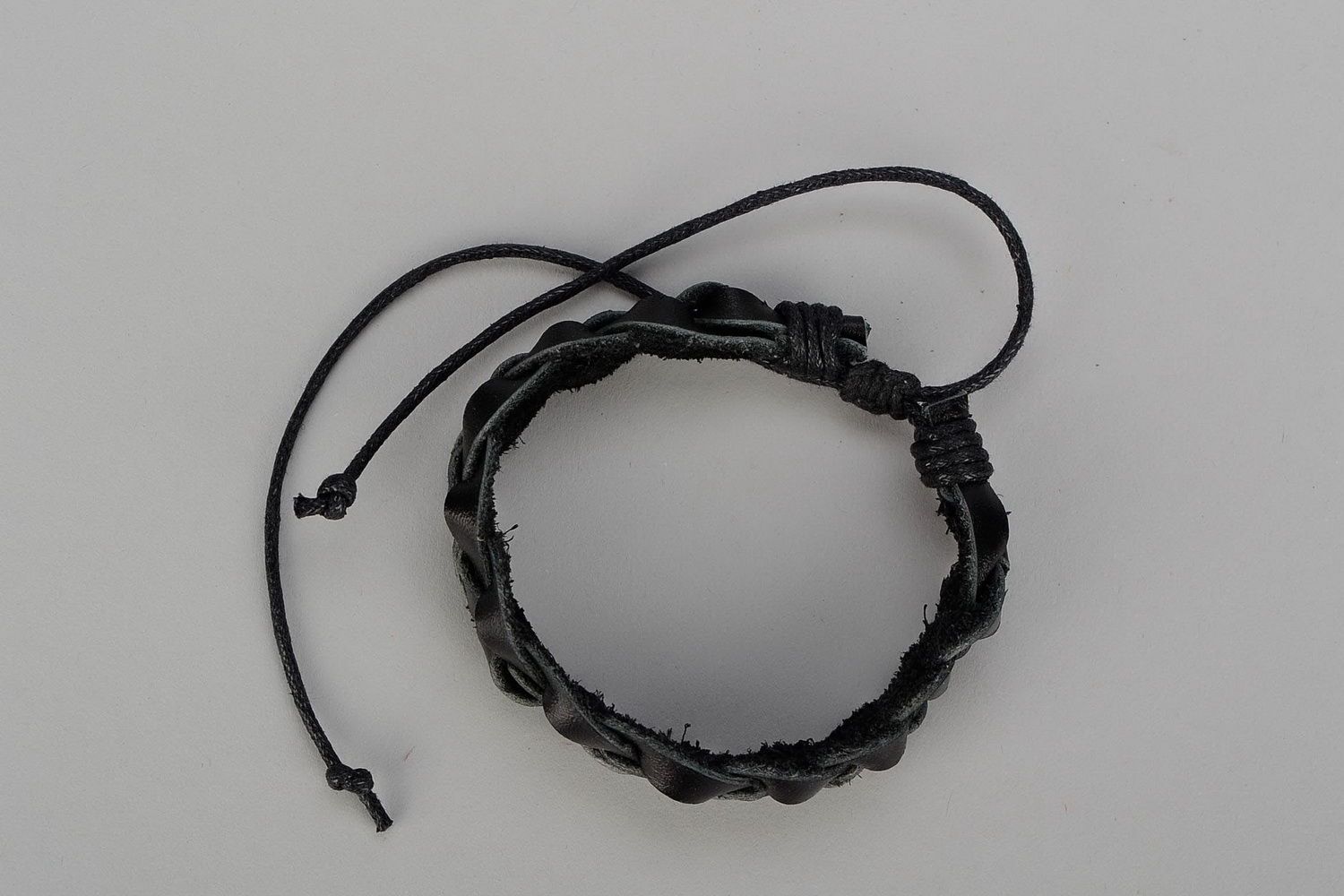 Braided leather bracelet photo 3