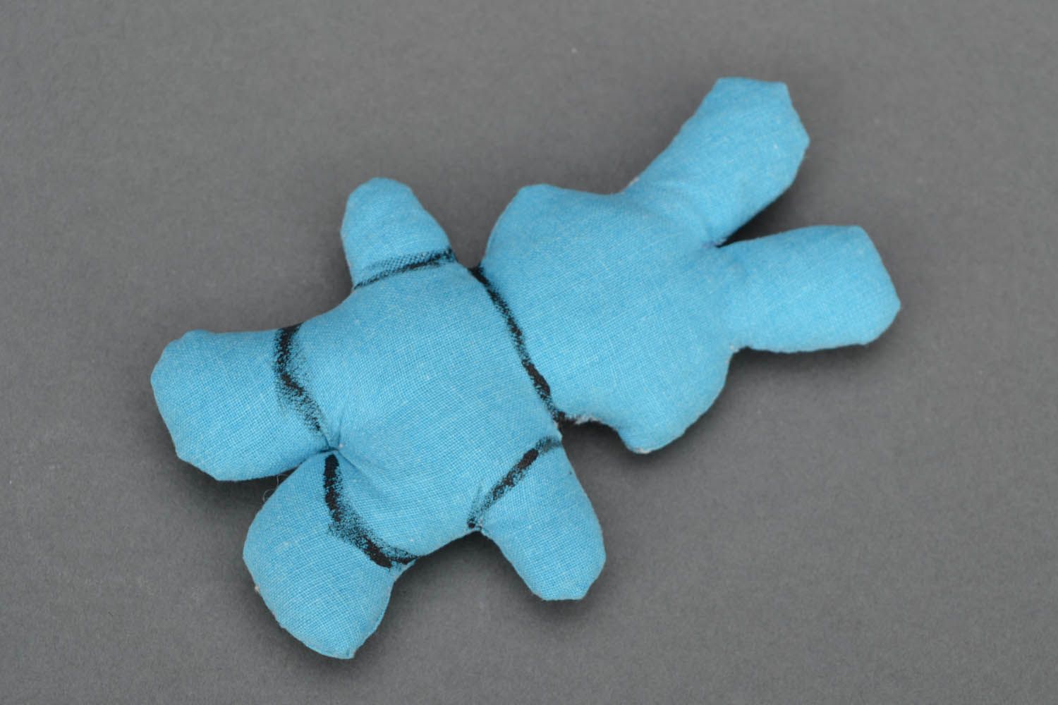 Small soft toy for sleeping Blue Bunny photo 4