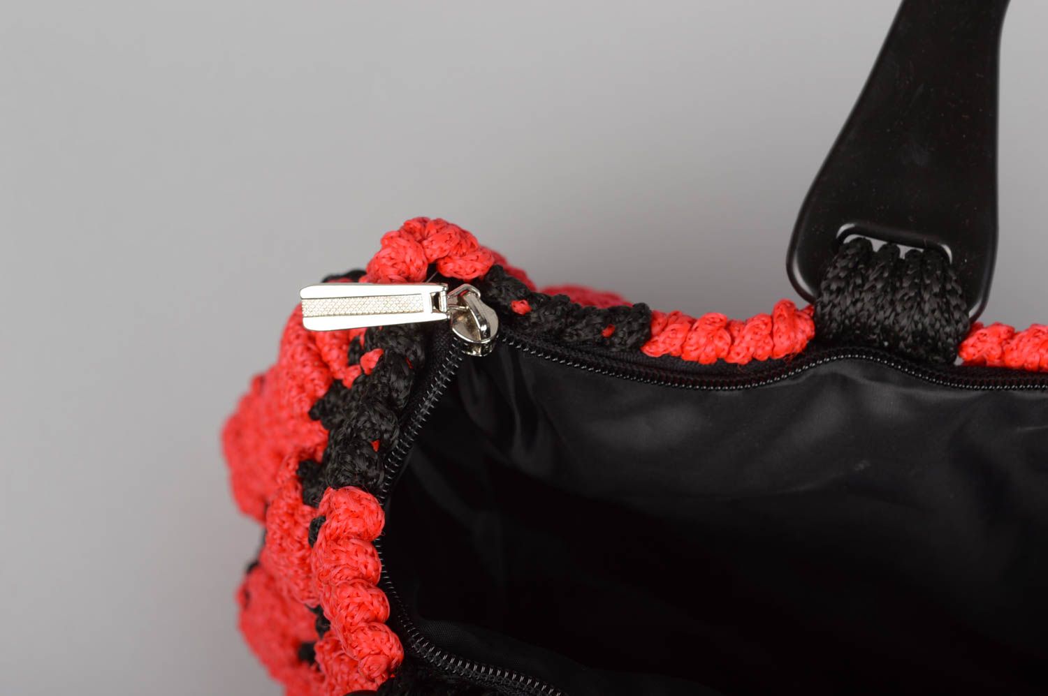 Bolso hecho a mano con amapolas regalo para mujeres accesorio de moda foto 4
