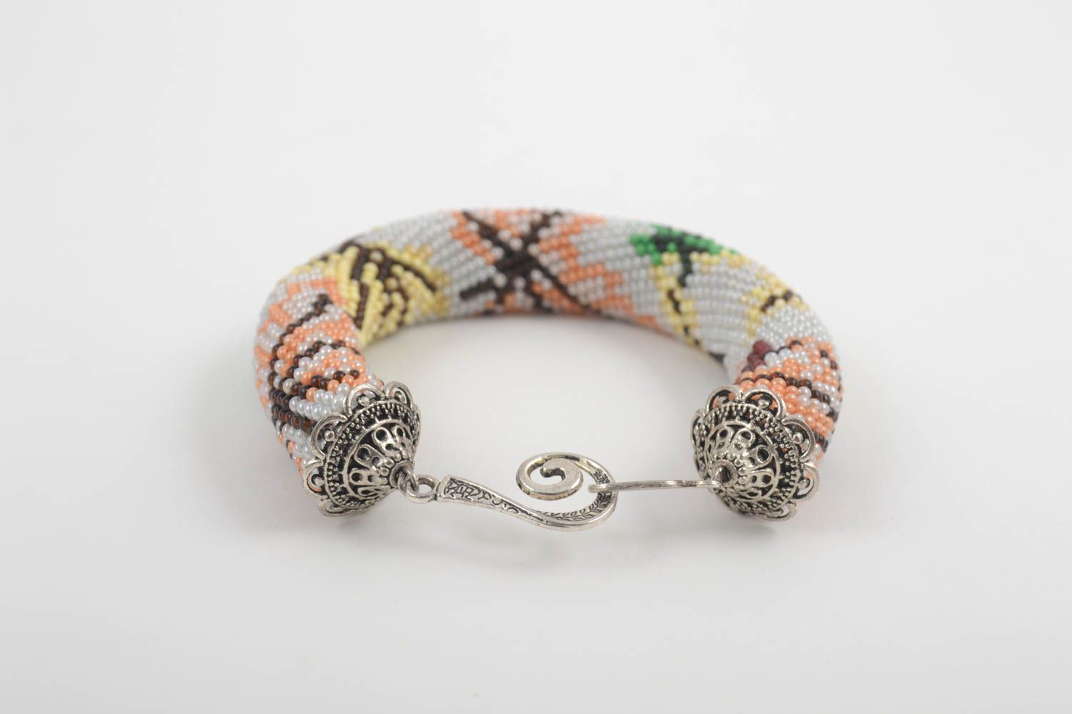 Handmade designer female bracelet beaded stylish accessory beaded jewelry photo 2