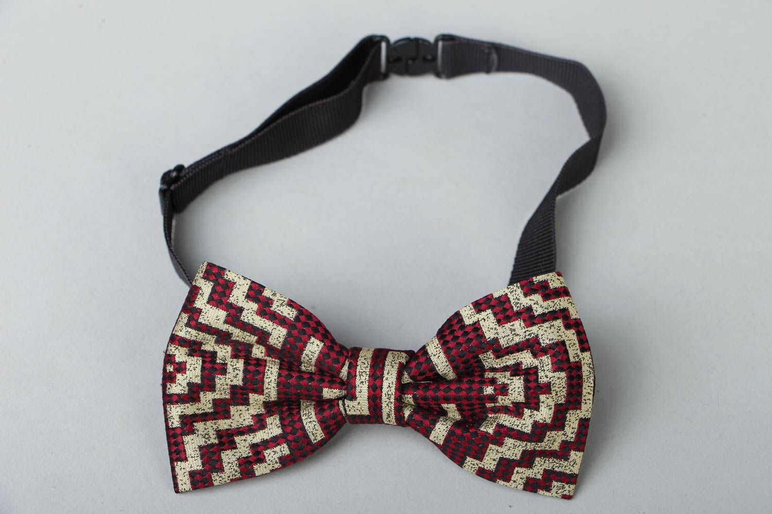 Unusual fabric bow tie photo 1