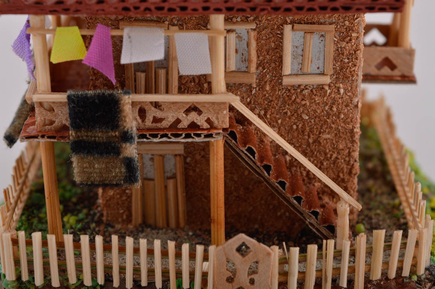 Deko Haus aus Holz Souvenir handmade originelles Geschenk Deko für Interieur foto 5