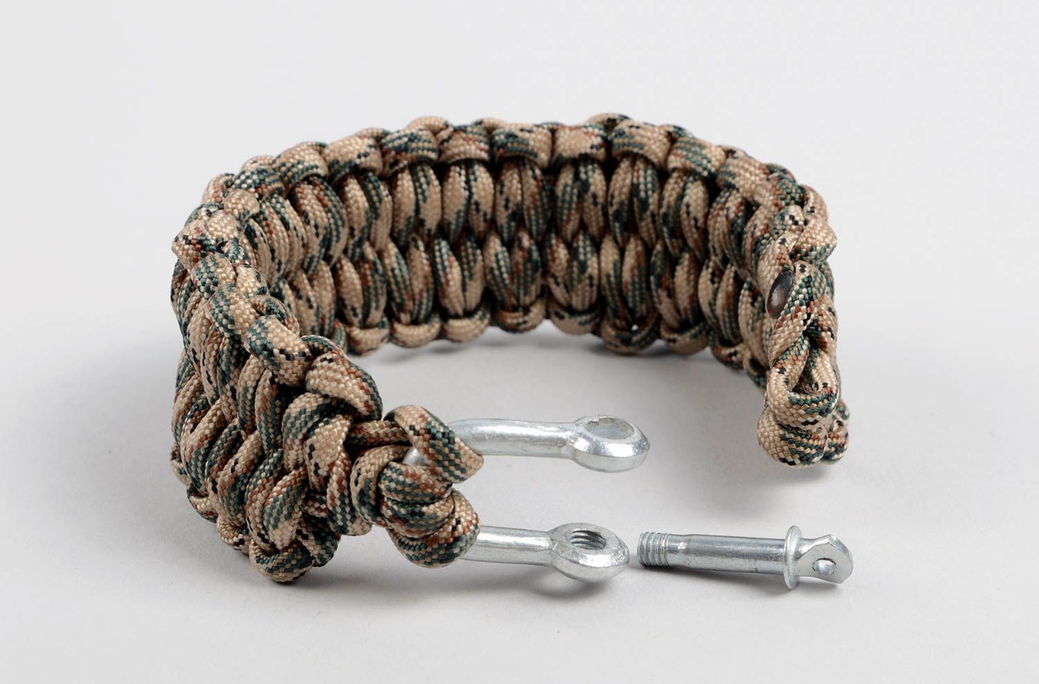 Beautiful handmade bracelet designs woven cord bracelet textile jewelry photo 3