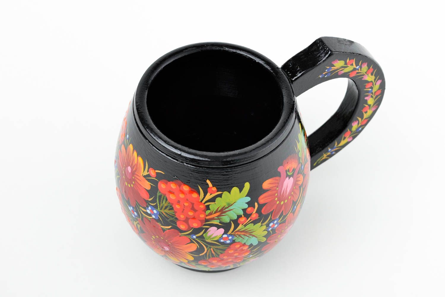 Handmade wooden mug handmade glass unusual cup decorative use only gift ideas photo 5