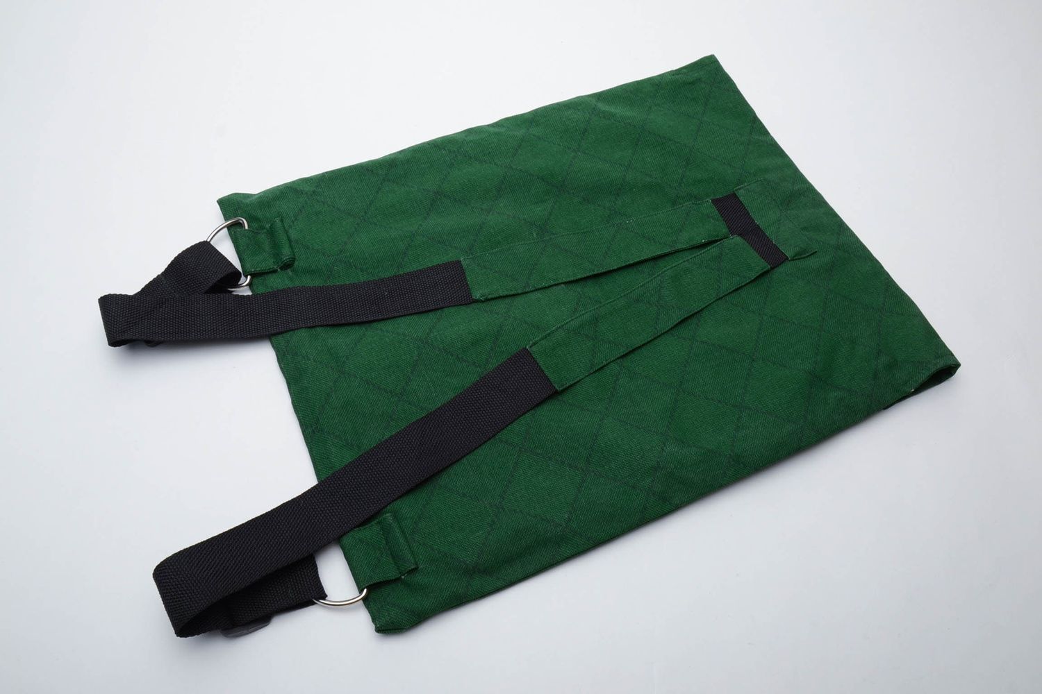 Grüner Rucksack aus Stoff foto 4