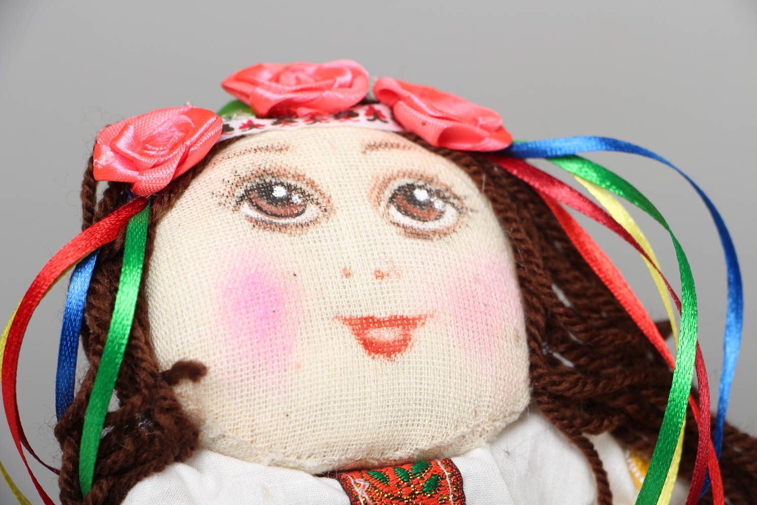 Soft fabric toy Ukrainian Girl photo 2
