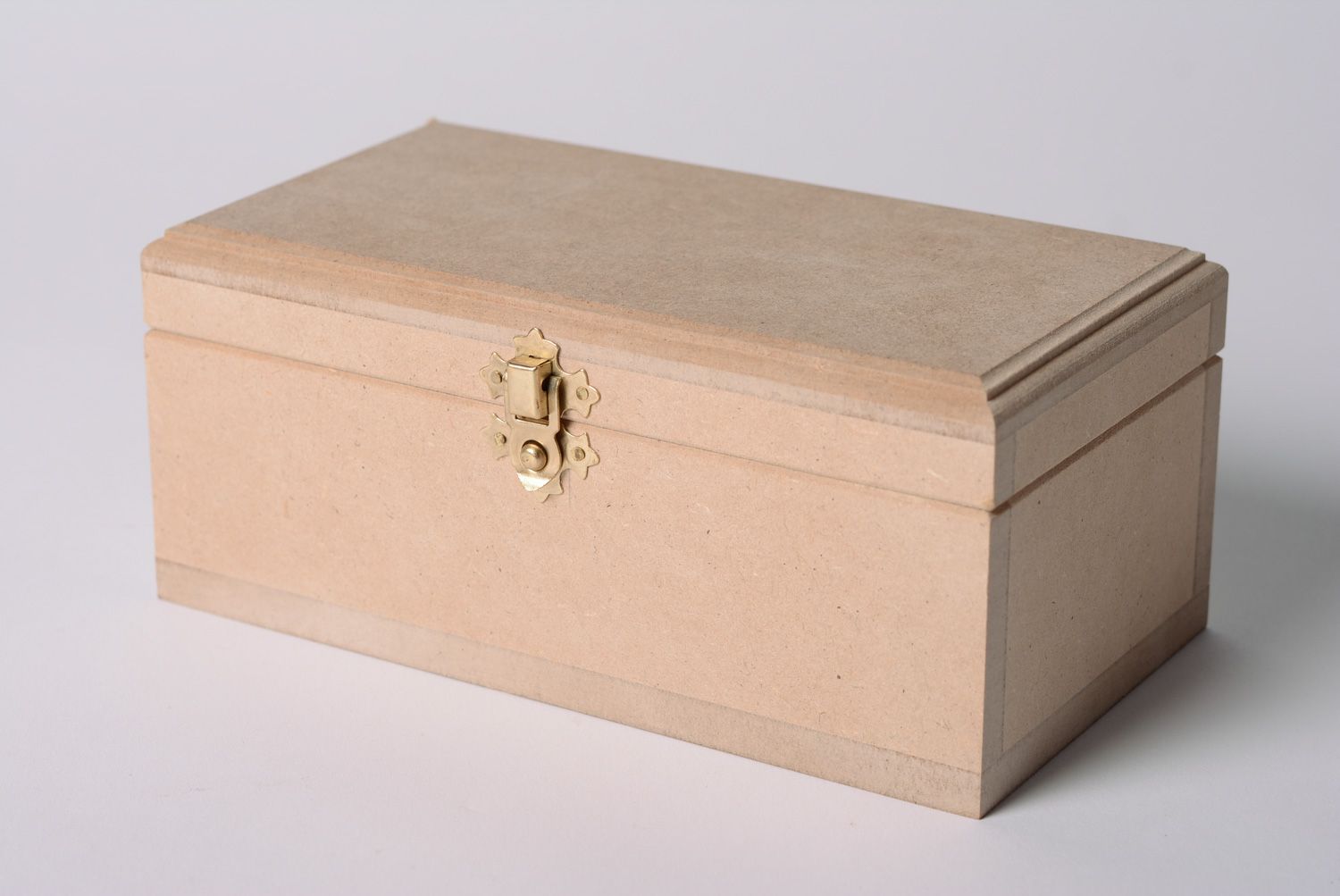 Caja de madera para joyas material para manualidades hecha a mano foto 1