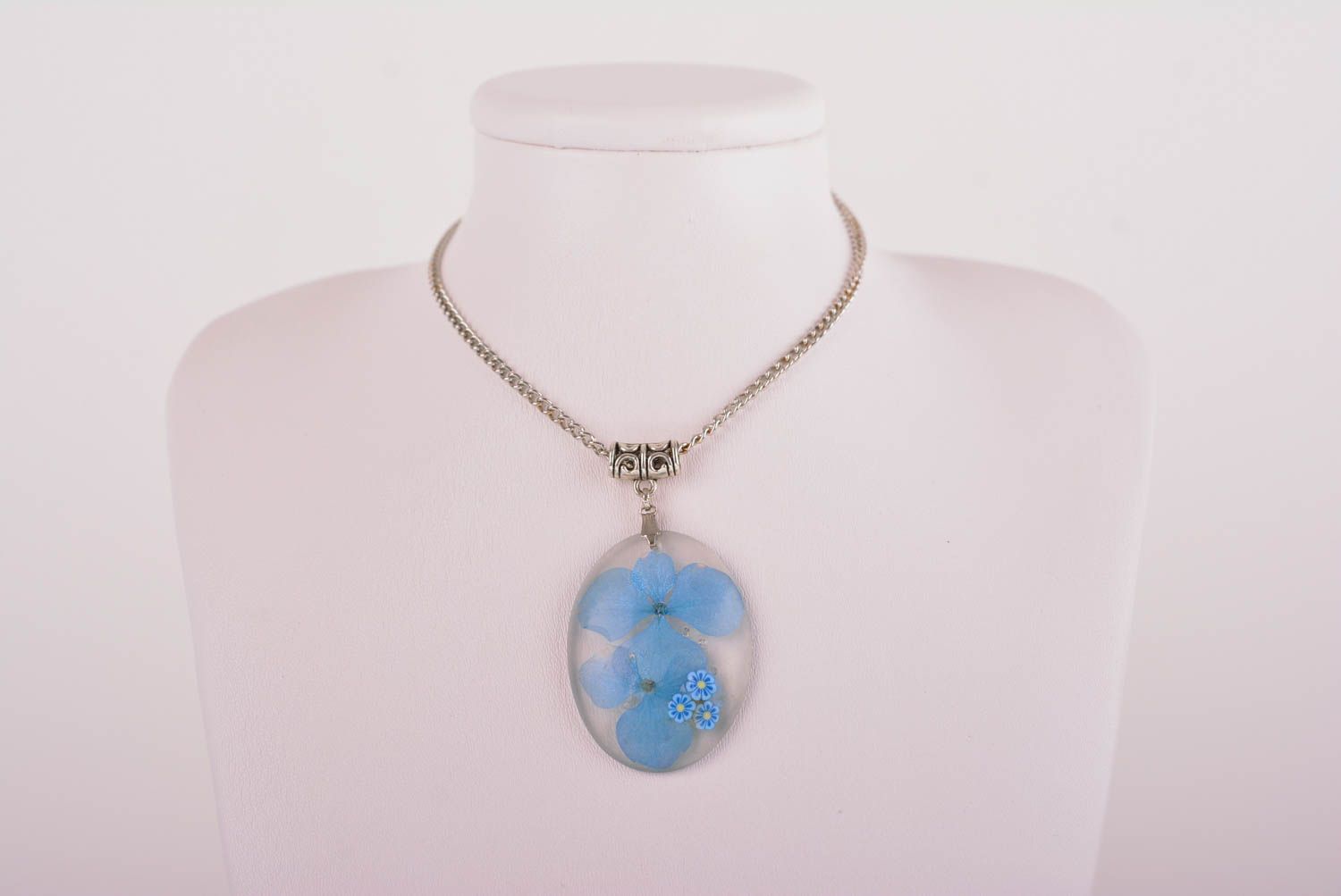 Handmade pendant unusual accessory gift for women epoxy jewelry elite jewelry photo 3
