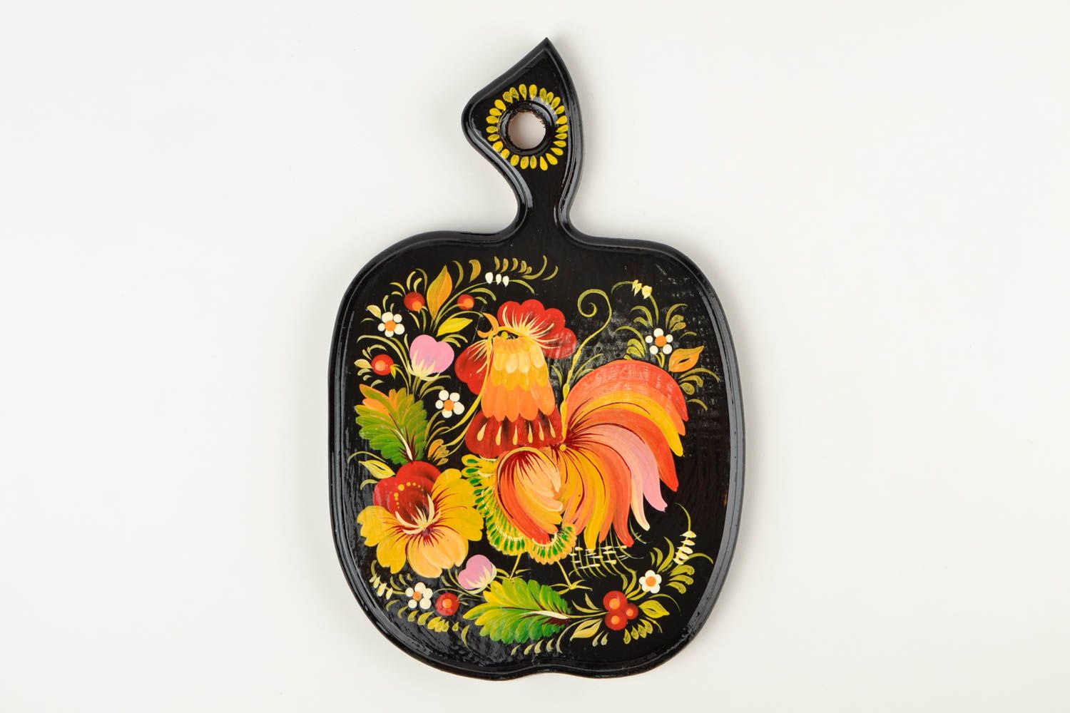 Tabla de cortar artesanal accesorio de cocina elemento decorativo con ornamentos foto 5