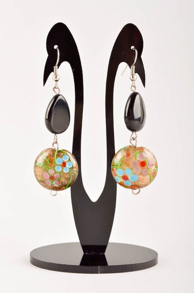 Handmade dangling earrings stylish designer earrings beautiful accessory photo 2