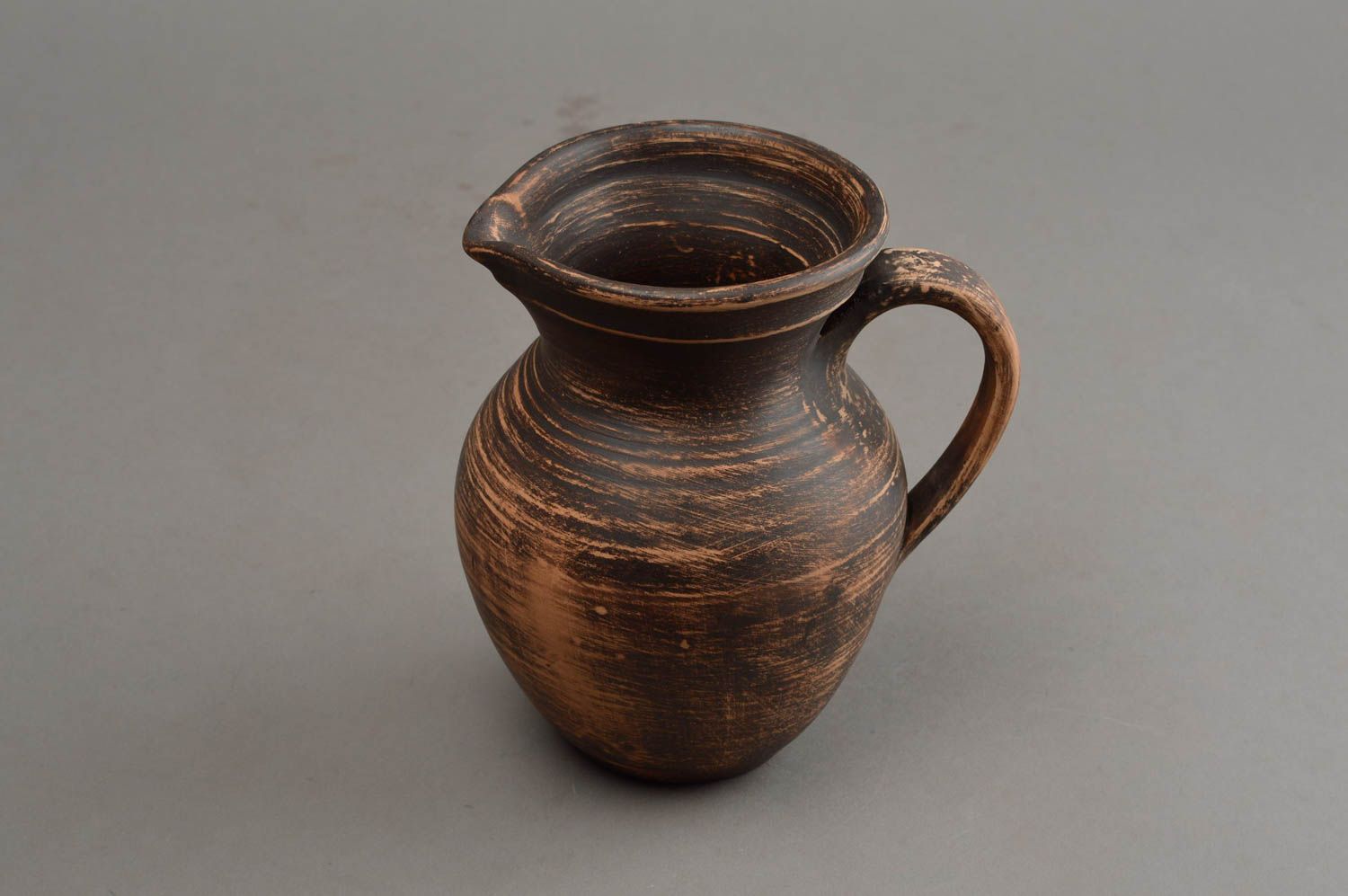 15 oz ceramic handmade milk jug in classic design 1,2 lb photo 3