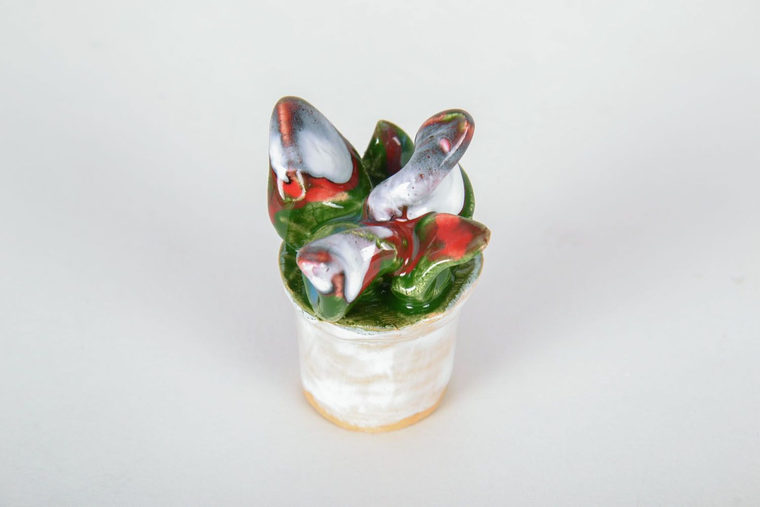 Figura de cerámica Flor de salón foto 3