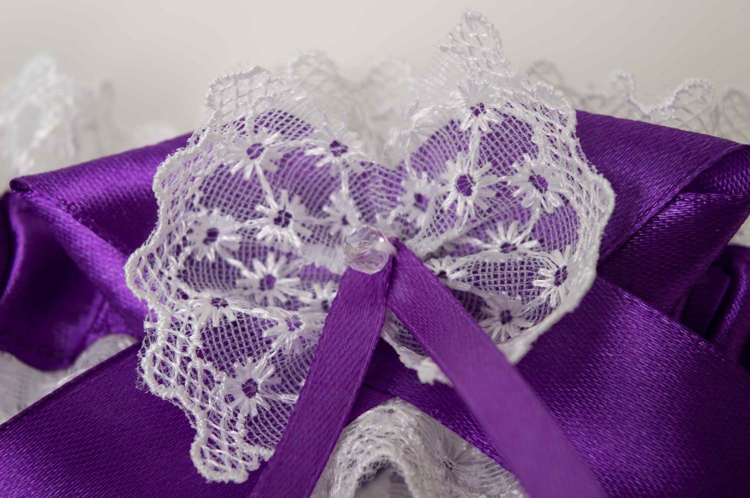 Подвязка невесты хэнд мэйд свадебный аксессуар нарядная подвязка на свадьбу фото 4