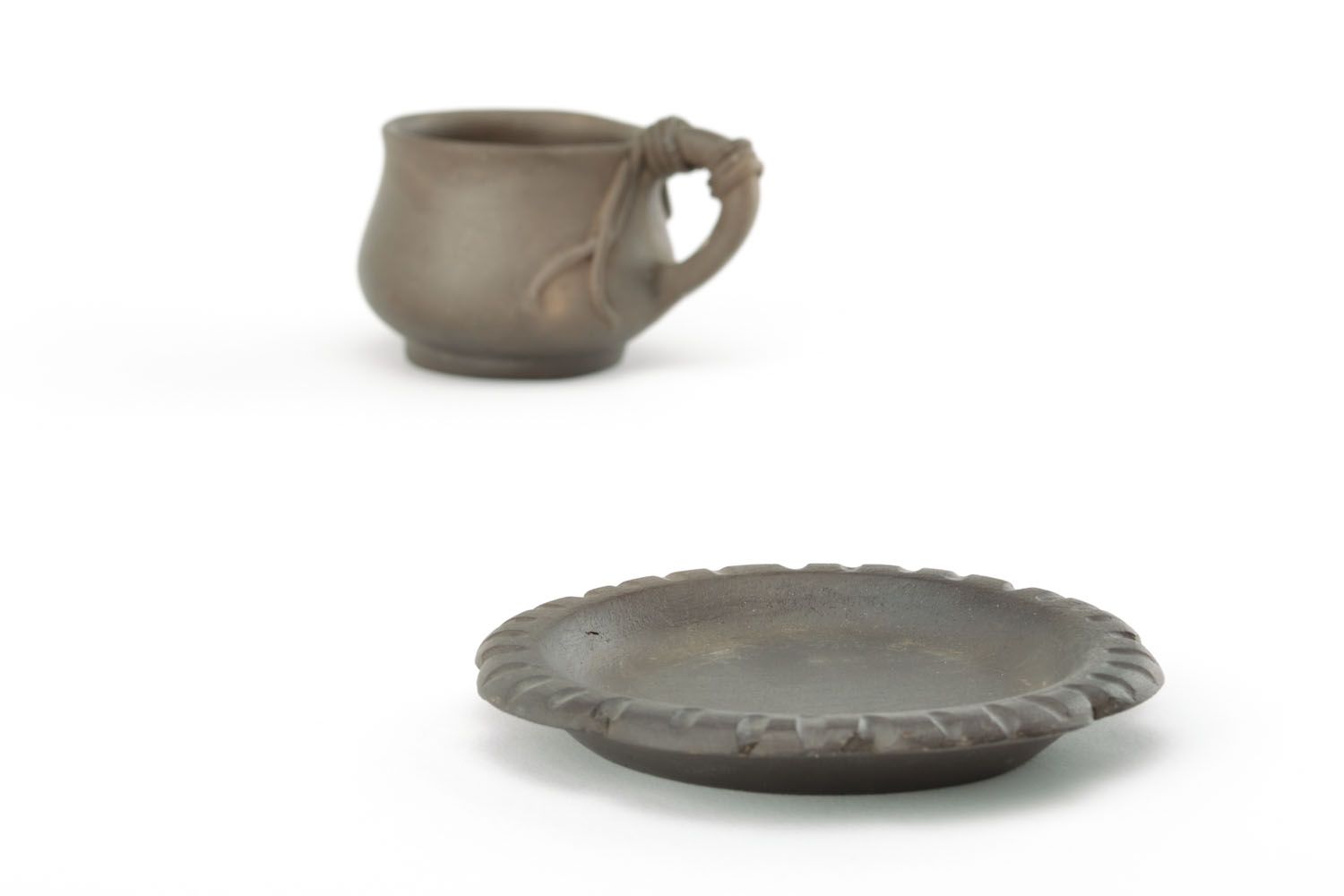Plato para taza de cerámica foto 5
