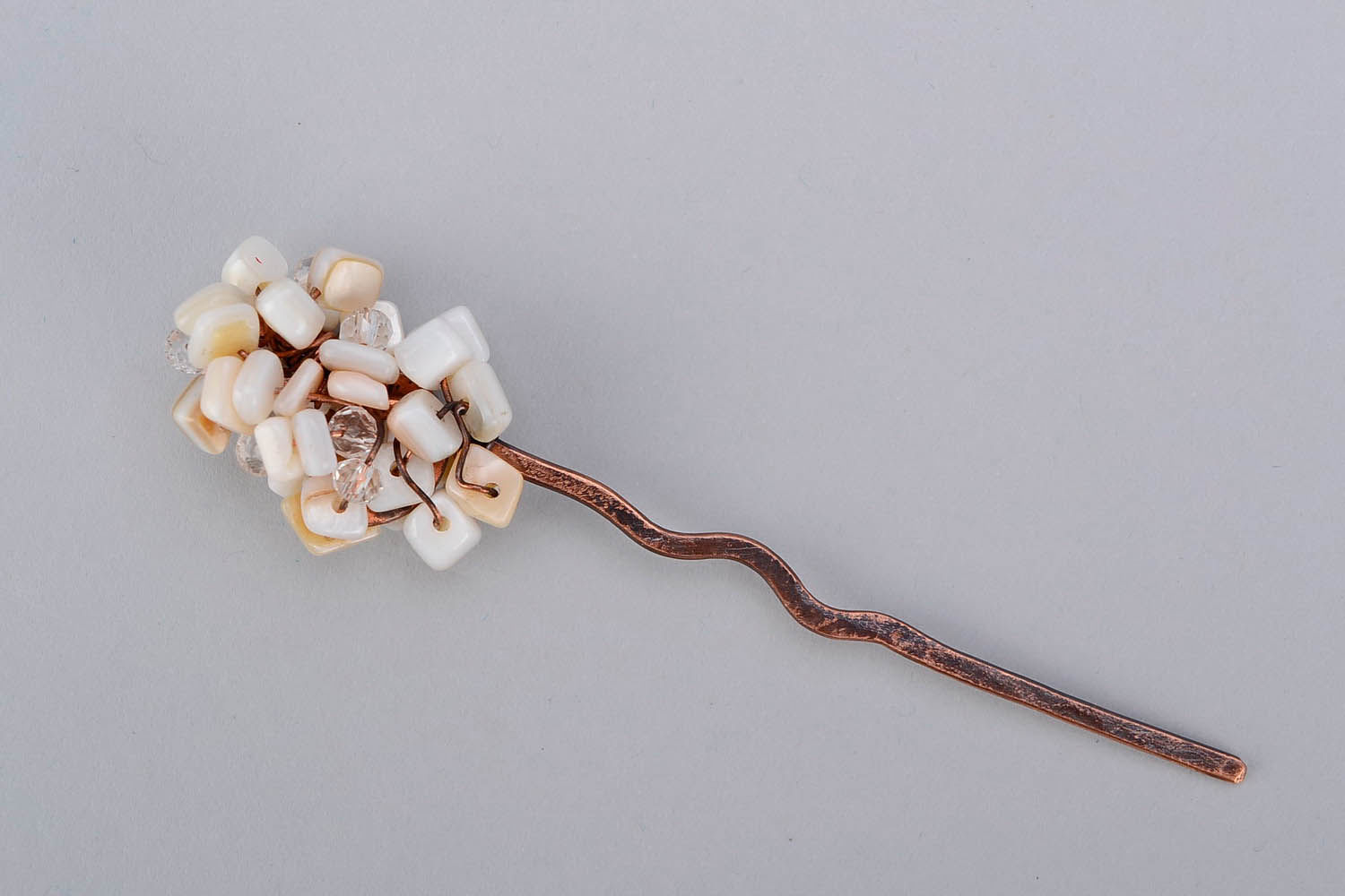 Hairpin with mother-of-pearls photo 1