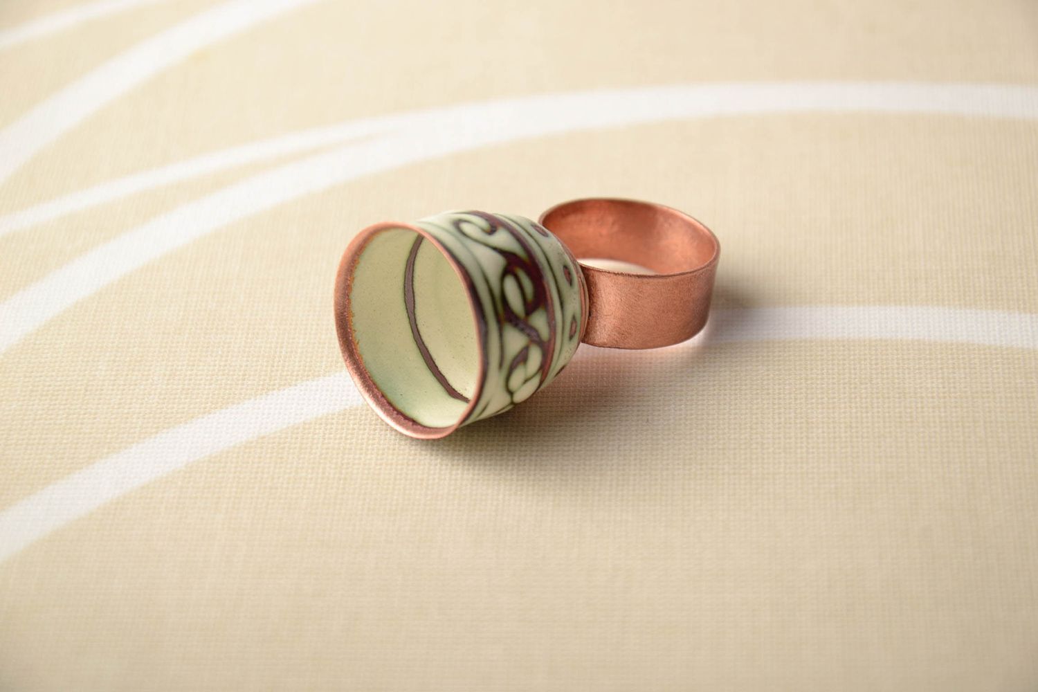 Damen Ring aus Kupfer foto 1